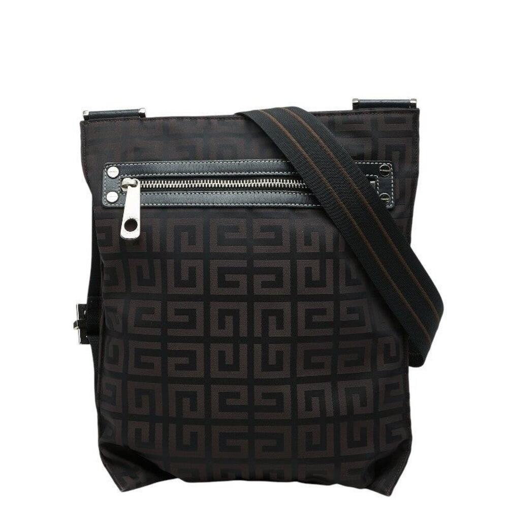 Givenchy Logo Nylon Shoulder Bag Black